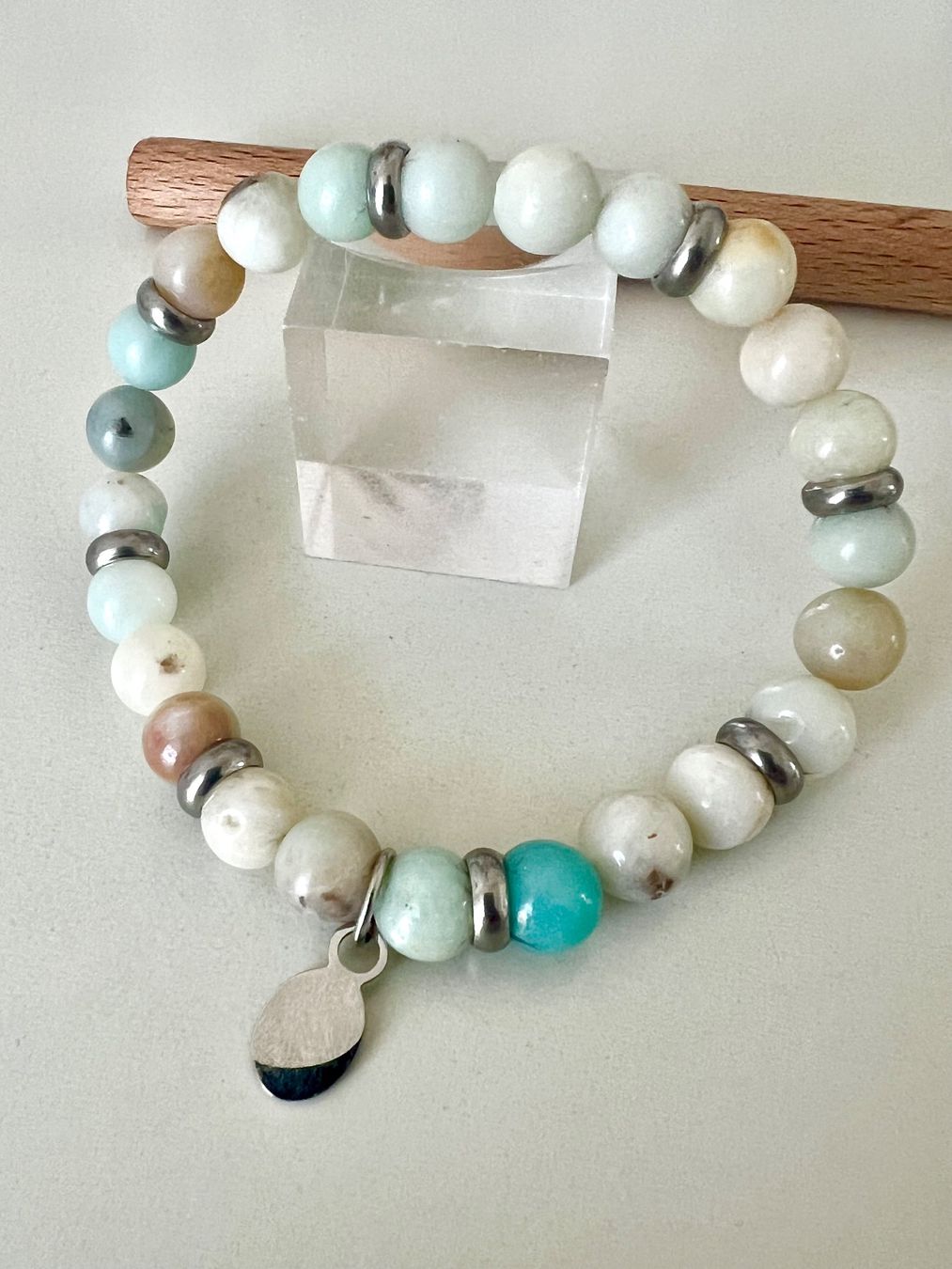 Armbänder & -reifen: Amazonit Armband in Mint & Creme - neu – Neu (gemäss Beschreibung) aus Ruswil von artbyhand 6