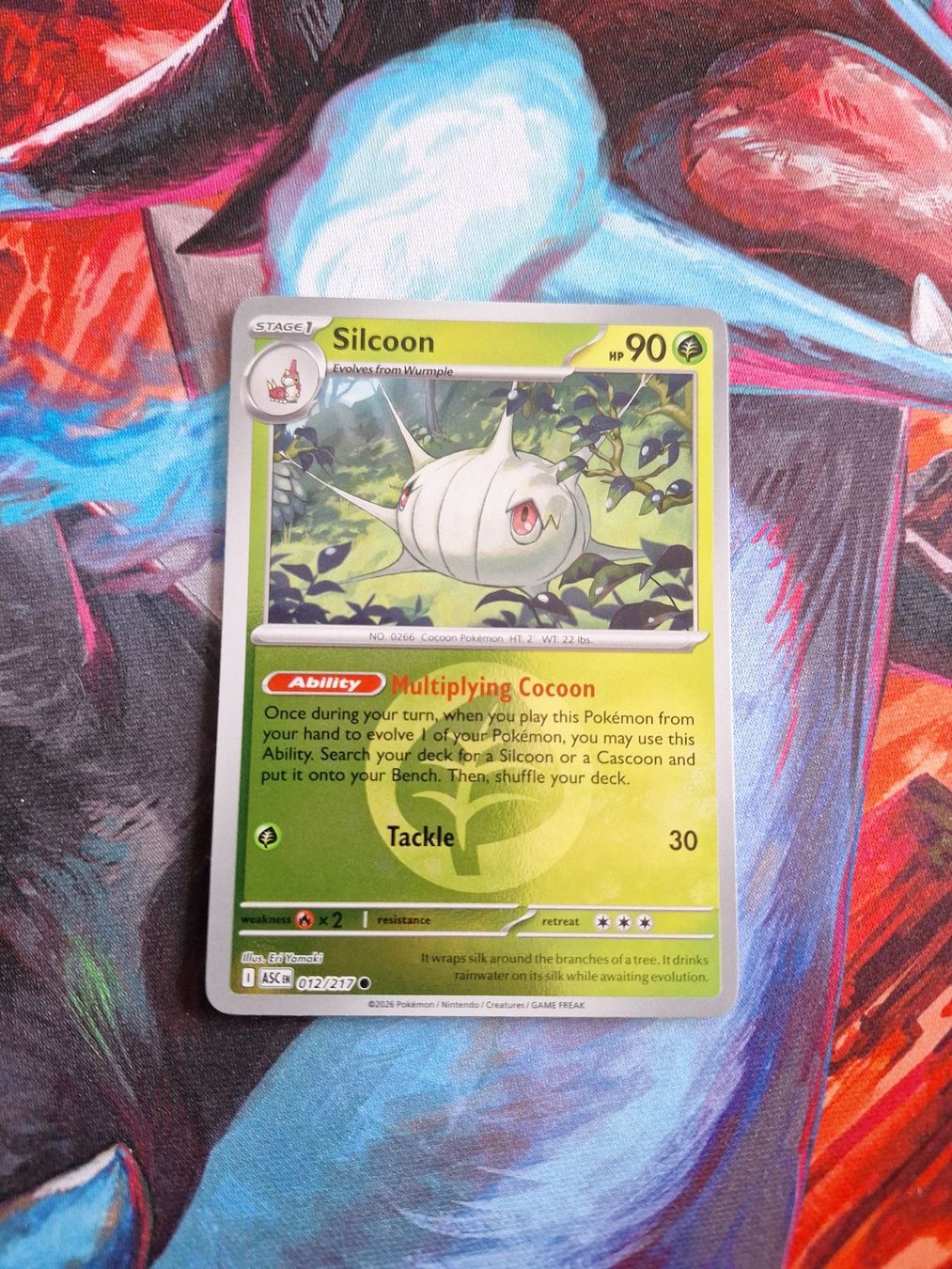 Pokémon Carte collezionabili: Silcoon - Reverse Holo Energy - Pokemon Ascended Heroes – Usato da Altstätten SG venduto da GGsGameshop