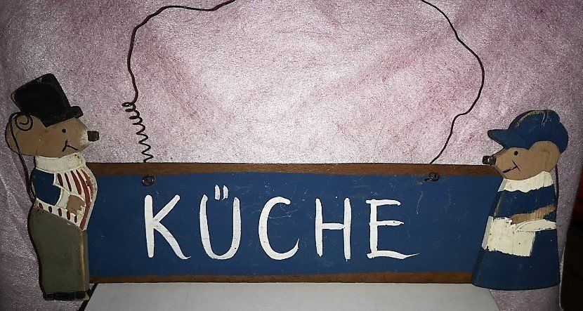 Schilder: Türschild Küche aus Holz – Neu (gemäss Beschreibung) aus Lutzenberg von Truhe
