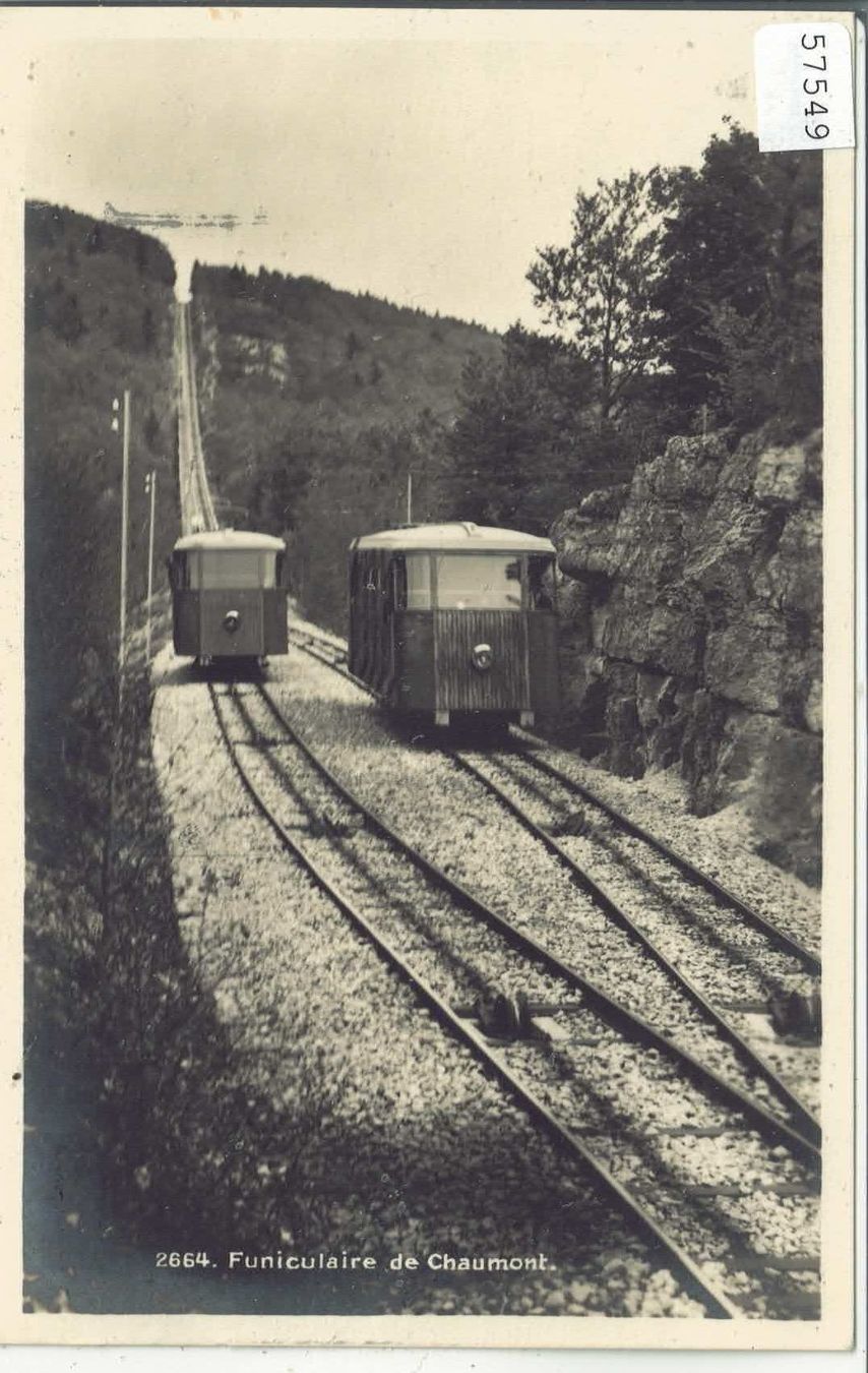 Ansichtskarten: Funiculaire de Chaumont – Gebraucht aus Ettingen von Kartenplanet