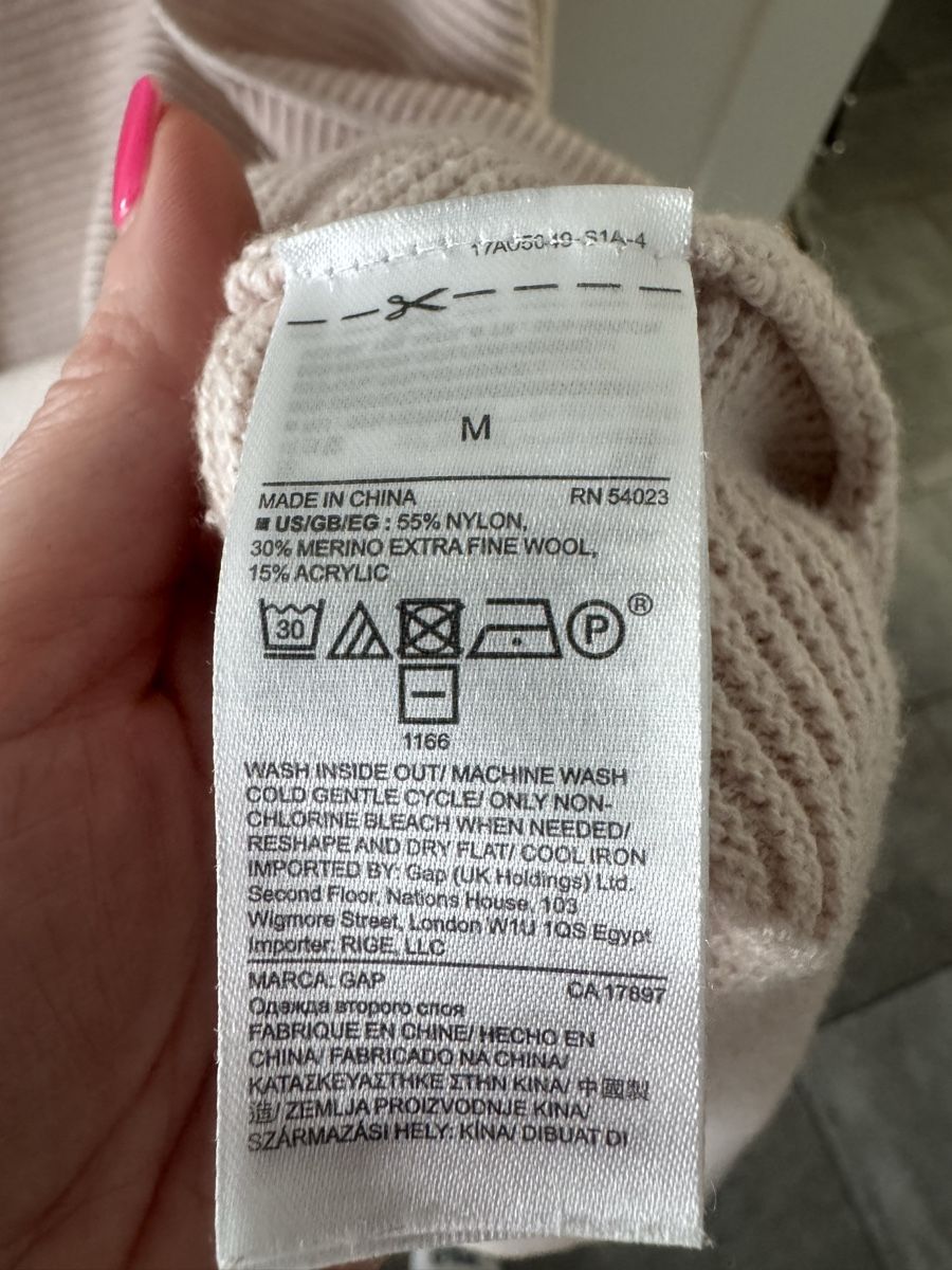 Gap Giacche: Long cardigan Gap rose maille Strick gr. M – Usato da Biel/Bienne venduto da 2Cheesecake 3