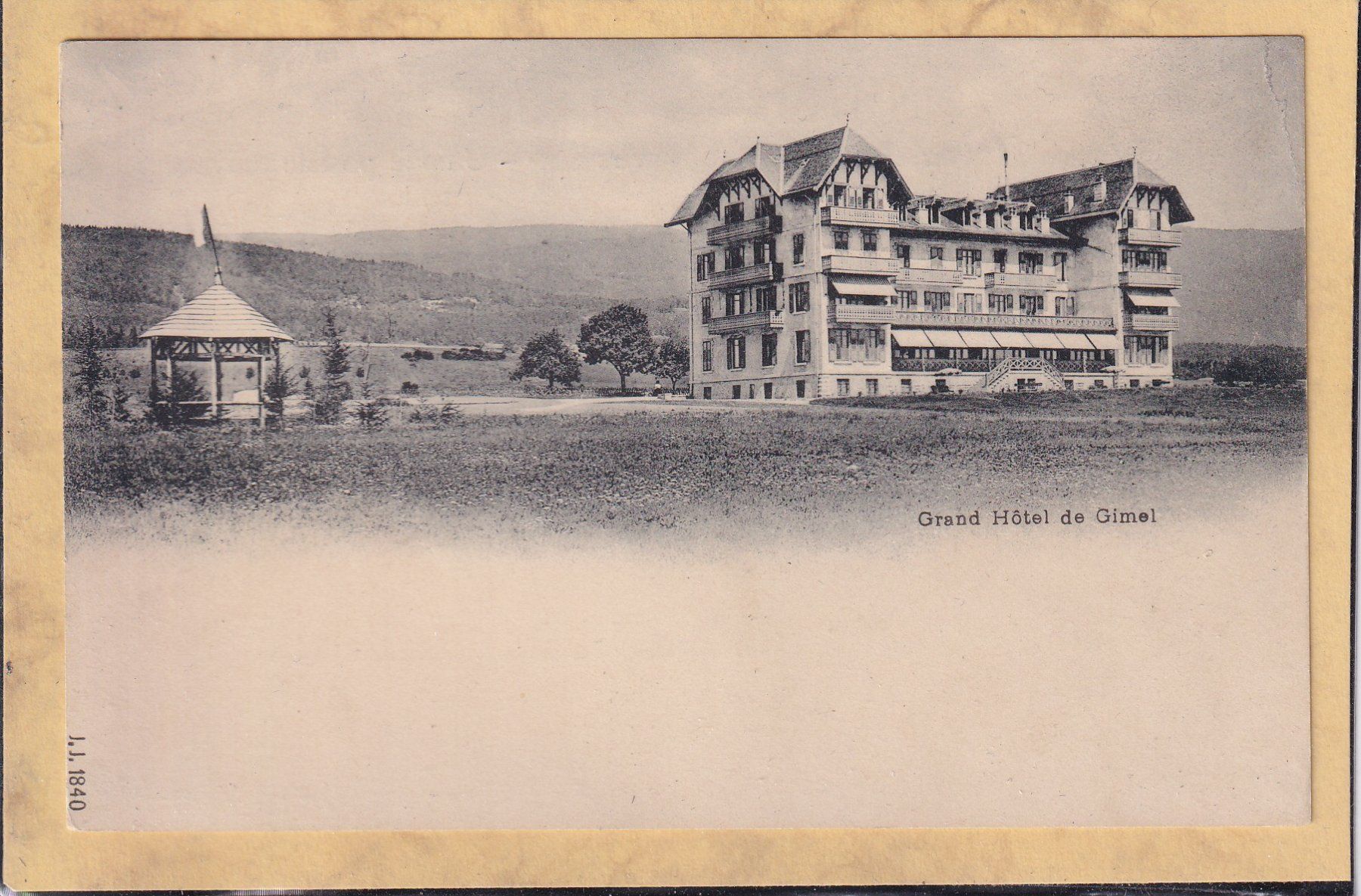 Ansichtskarten: Grand Hôtel - Gimel (VD) 1925 – Gebraucht aus Orvin von Pyaeschli