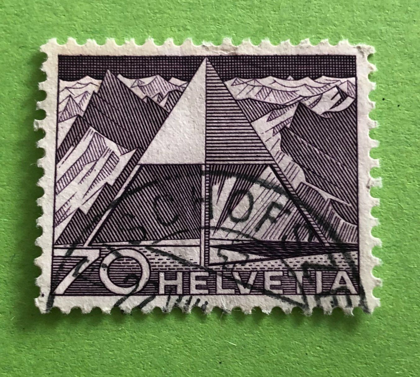 Tutti i francobolli: Nr.308 mit Stempel Triangulationspunkt Technik und Landschaf – Usato da Aarau venduto da Billa007