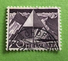 Nr.308 mit Stempel Triangulationspunkt Technik und Landschaf