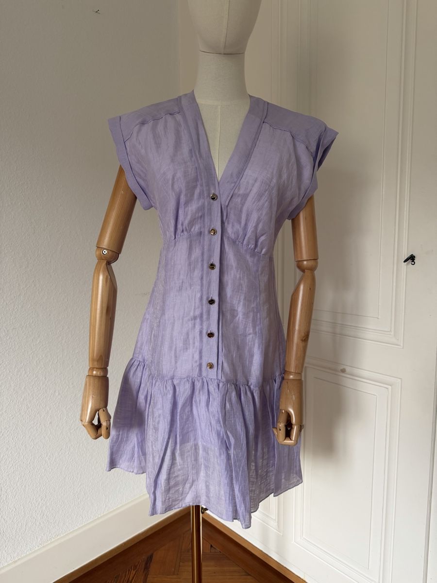 Sandro Vestiti: Sandro Dress - Lilac - Size 36 - BNWT! – Nuovo (secondo la descrizione) da Genève venduto da nba_l98n 9