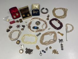 LOT Modeschmuck Konvolut Schmuck //i644