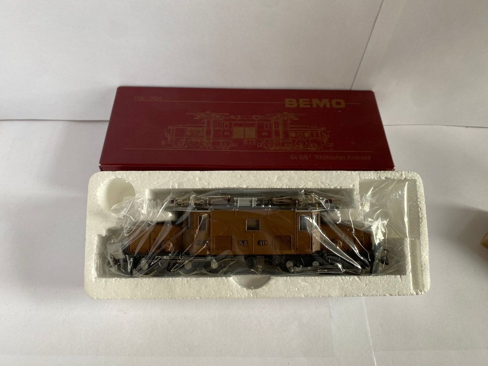 Bemo Modelleisenbahnen: BEMO 1255 121 RhB Ge 6/61 411 – Neu (gemäss Beschreibung) aus Wettingen von Mobacram 6