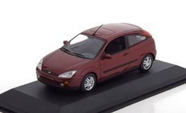 Ford Focus I Phase I 1999-2001 dunkelrot met.     1:43