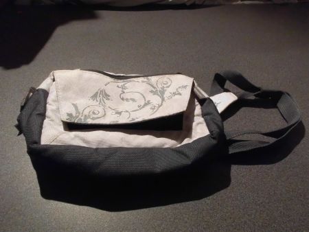 Bauchtasche grau/braun, Mini Waist BAB