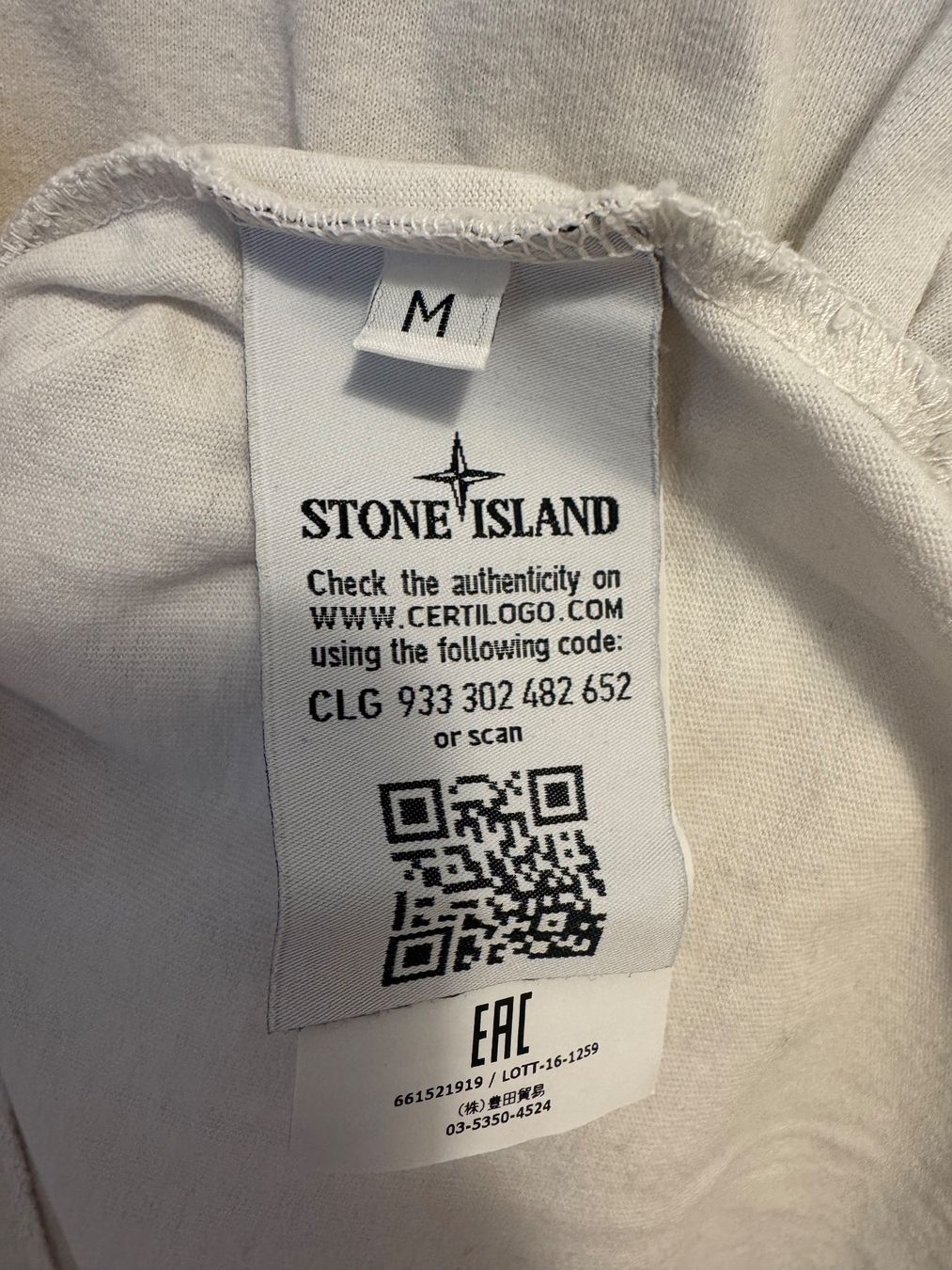 Stone Island Magliette Polo: Stone Island Polo Langarm, Gr. M, Weiss – Usato da Zürich venduto da nils.alex 7