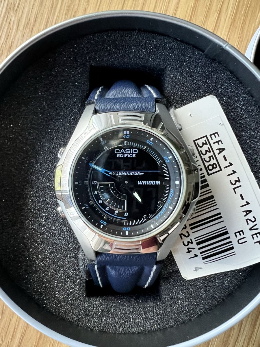Casio Orologi: Casio Edifice EFA-113L-1A2VEF Armbanduhr – Nuovo (secondo la descrizione) da Glattpark(Opfikon) venduto da ale_mg8x 1