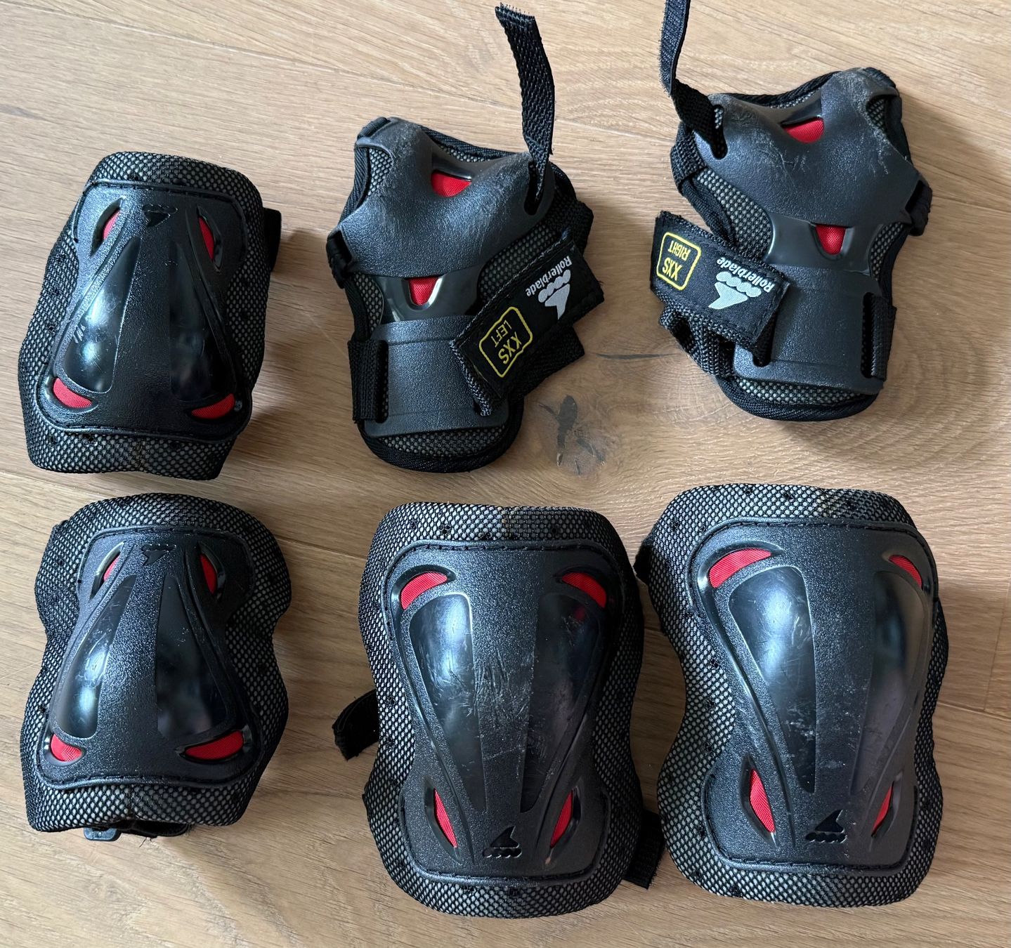 Protezioni & Imbottiture: Set de protections - Rollerblade Skate Gear Jr 3-Pack XXS – Usato da Denges venduto da peumens
