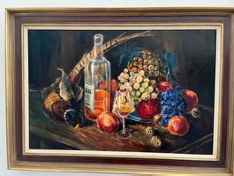 Gemälde Stillleben, Peter Meile, 1978, Top!