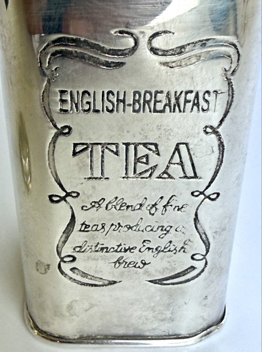 Contenitori & Simili: Vintage Teedose "English Breakfast Tea" versilbert  – Usato da Zürich venduto da Geniuss 3