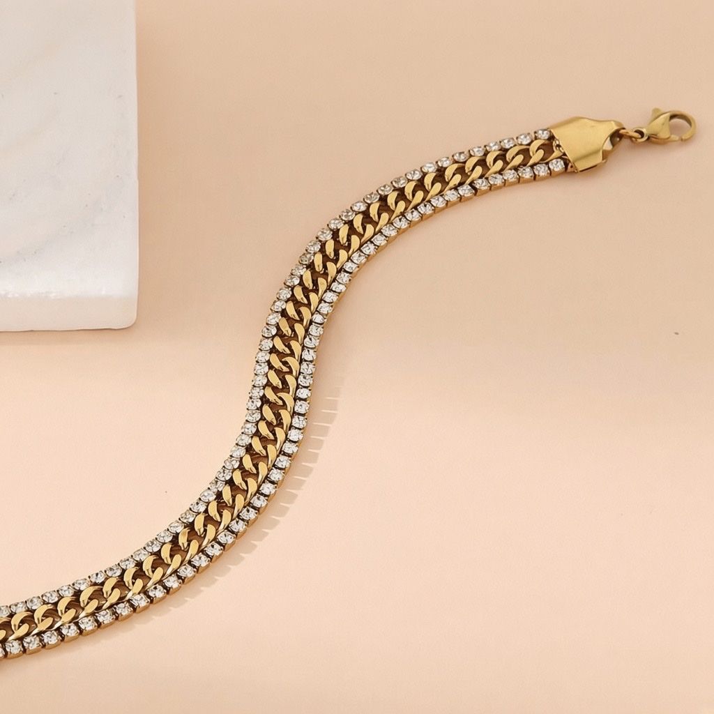 Bracelets: Bracelet plaqué OR 18K  – Neuf avec emballage d'origine à Châtel-St-Denis par Montclair_Swiss 3