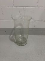 Glas Vase klar guter Zustand