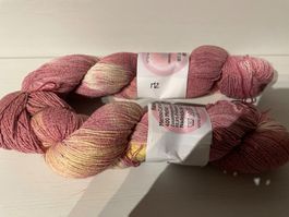 1Knäuel Handgefärbte Wolle Merino Cotton Silk