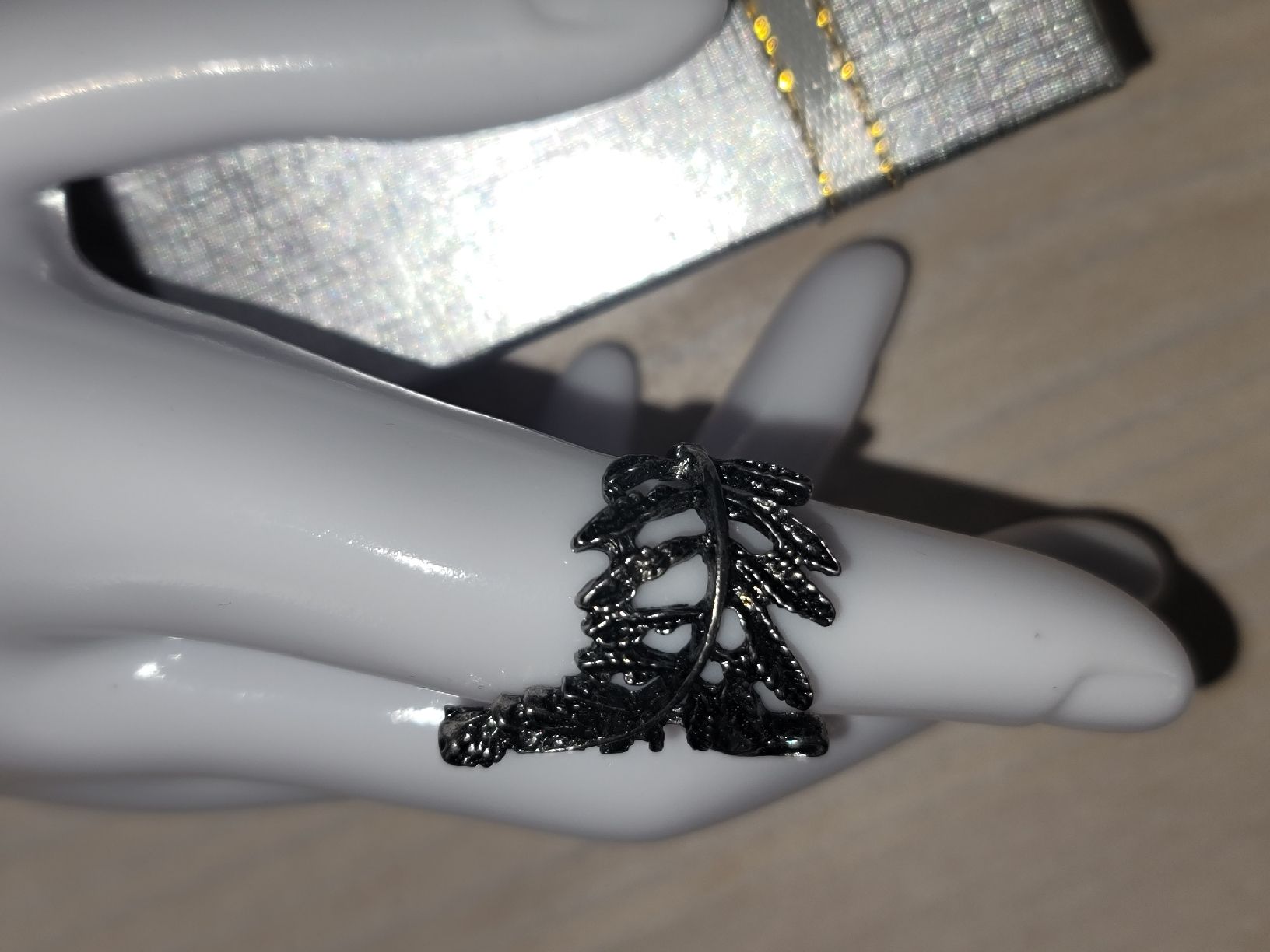 Ringe: Blatt Ring, Silbern Vintage Stil, Sommer Schmuck, ethno, erd – Gebraucht aus Zollikerberg von Nice_Name 7