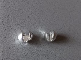 2 Creolen Silberohrstecker 925, 4,7g