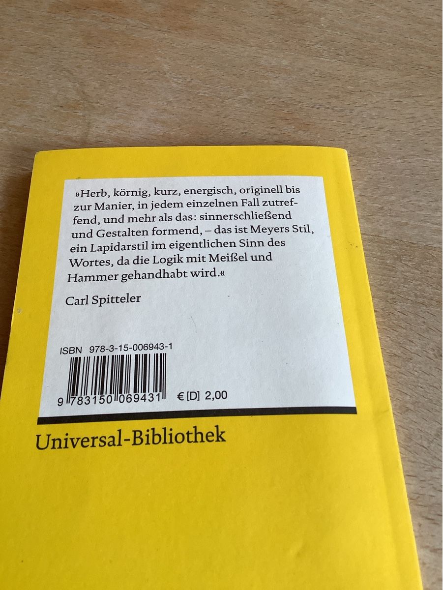 Bücher: Das Amulett | Conrad Ferdinand Meyer – Gebraucht aus Saas-Balen von kircin 1