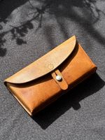 Vintage Lederetui / Gürteltasche - A. Baur - echtes Leder