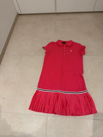 POLO RALPH LAUREN Plisse-Kleid 12-14J - NEU - PINK