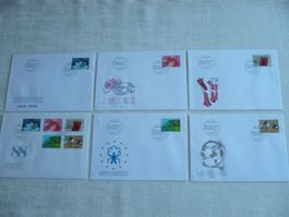 1988 6 FDC Sondermarken I Satz & Einzelmarken SBK 758 - 762