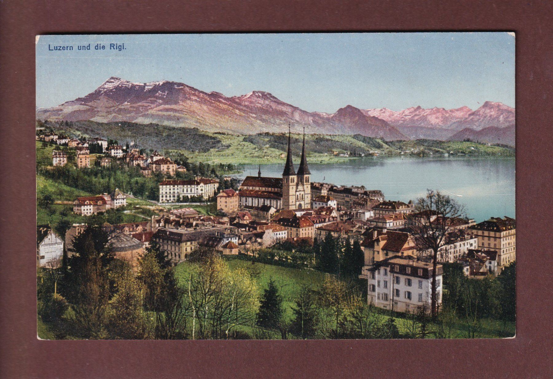 Cartes postales: LUZERN - Hofkirche - Rigi – D'occasion à Pully par nicecards-shop