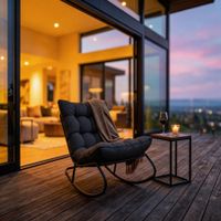 Schaukelsessel Outdoor | Nightfall | Olefin-Polster | Stahlr