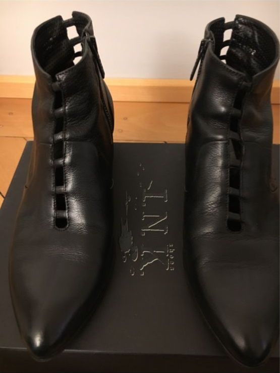 Scarpe da donna: INK - Stiefelette-Ankelboots - schwarz - Echtleder – Nuovo (secondo la descrizione) da Bern venduto da Leppi2 1