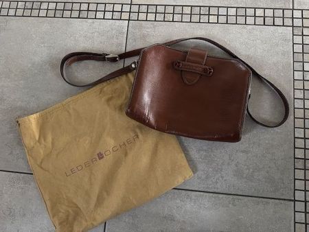 Braune Ledertasche Lamarthe - Vintage