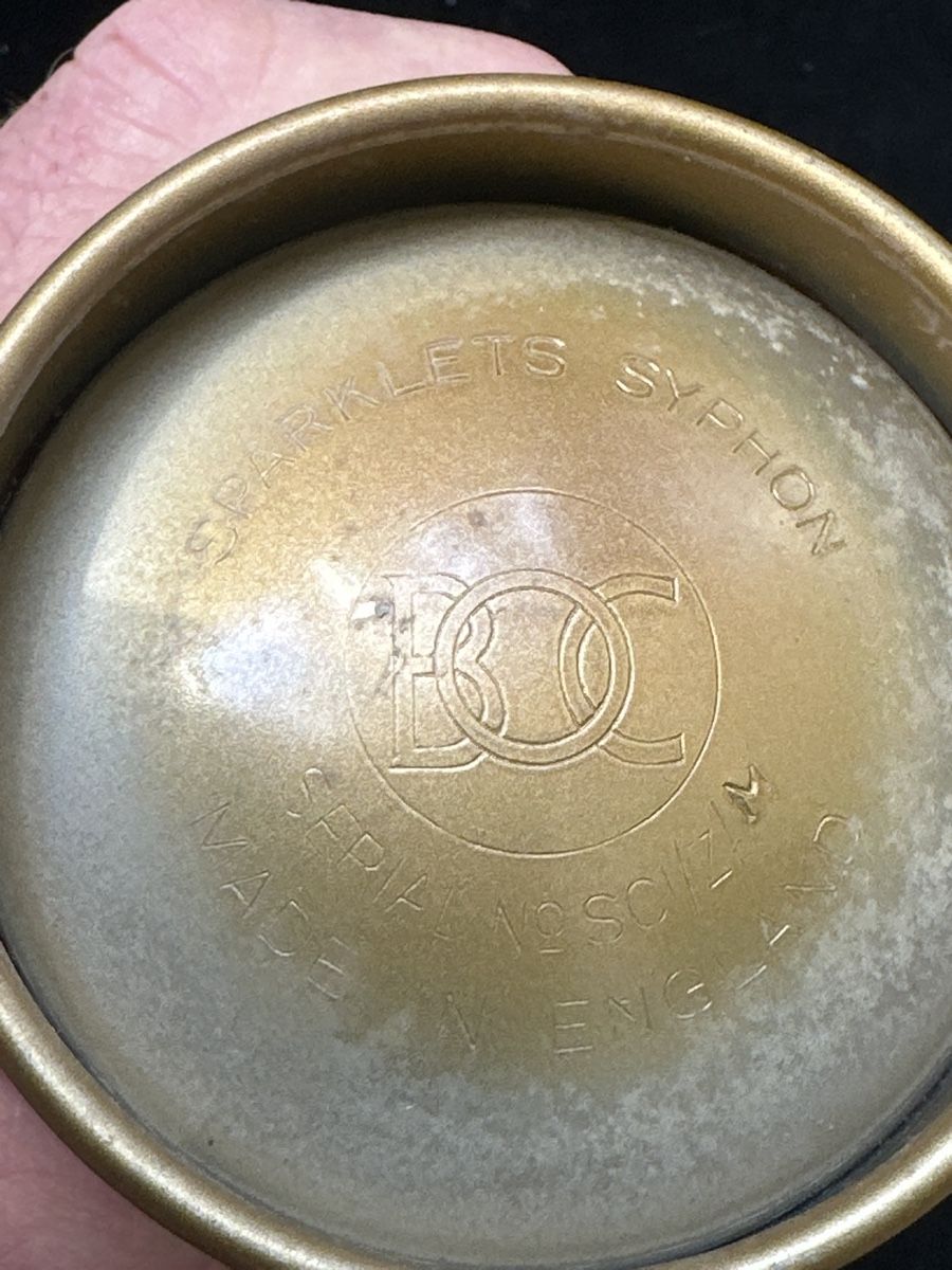 Bottiglie: Sodasiphon, Sparklets Syphon BOC, Vintage, Gold – Usato da Zürich venduto da Chaeffeler 3