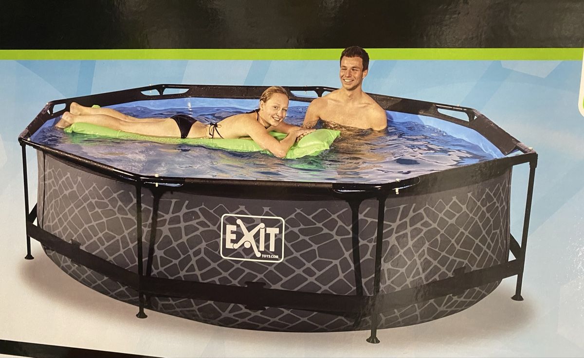 Schwimmbad: Exit Pool 3m x 0.76m mit viel Zubehör – Gebraucht aus Lengnau BE von U_g_o