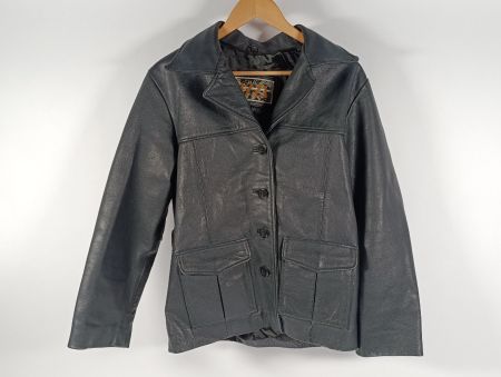 IZZI Veste femme en cuir noir taille S