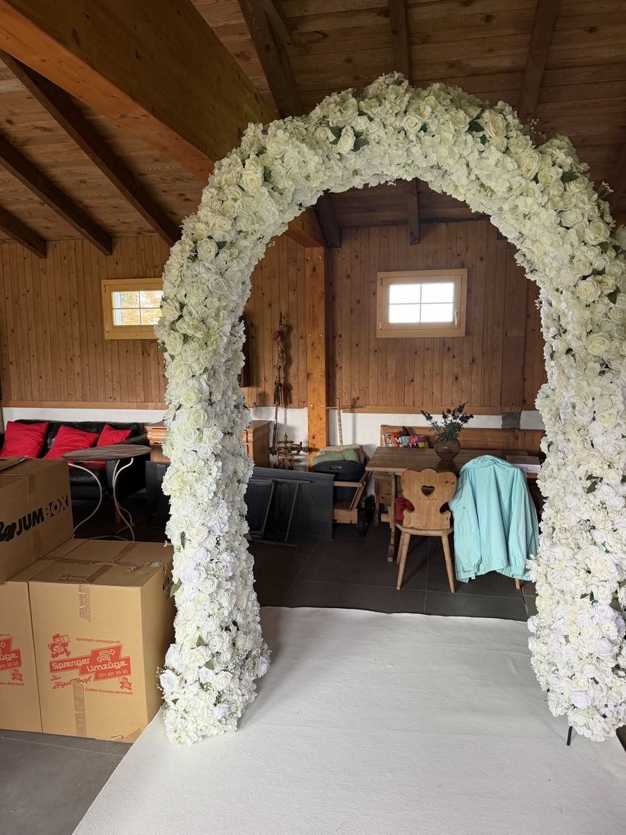 Bogenschiessen: Rosenbogen mit Teppich, perfekt für Hochzeit – Gebraucht aus Rorschach von Costa_18 6