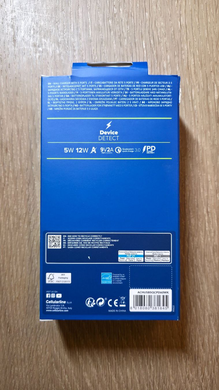 Caricabatterie: USB Ladegerät, 60W, Cellularline Multipower 5 Fast+ / OVP – Nuovo (secondo la descrizione) da Sirnach venduto da TheMrFreeman 7