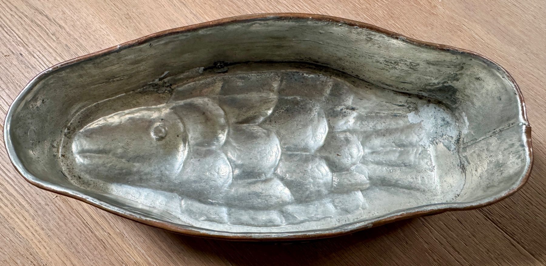 Backformen: Schwere alte Backform Kupfer FISCH antik – Gebraucht aus Rothrist von Luckywinner 5