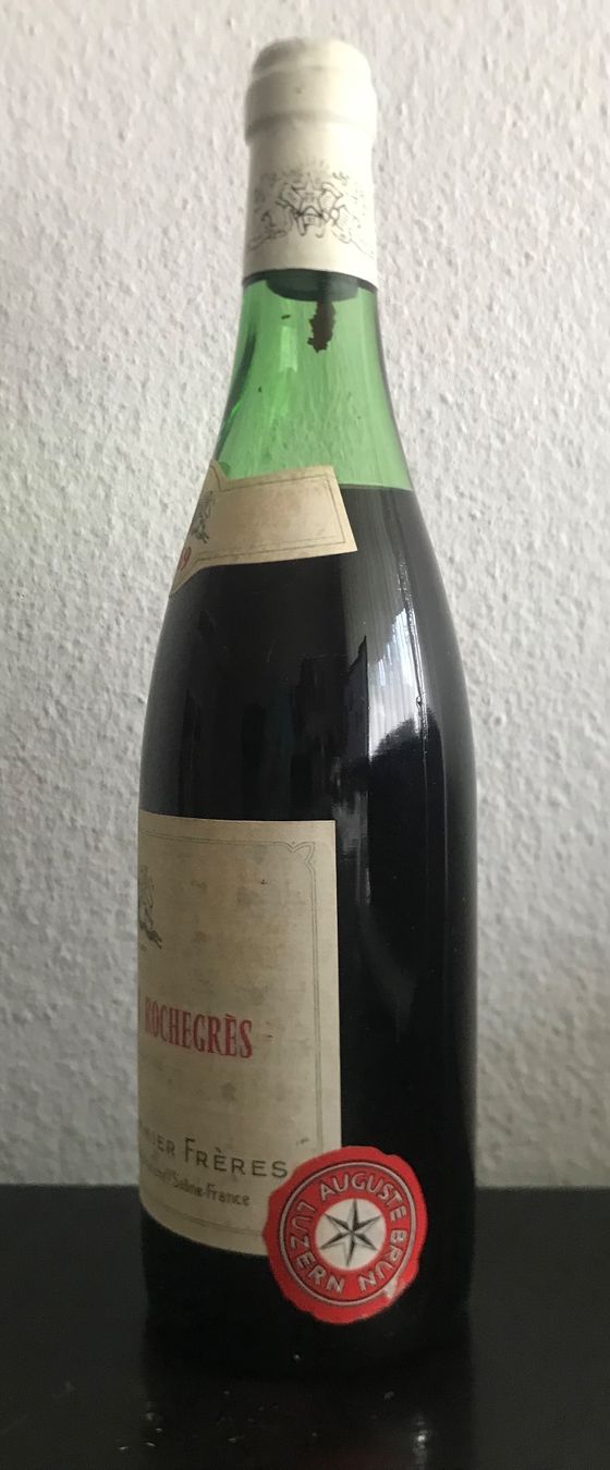Vino: MOULIN-A-VENT ROCHEGRÈS 1969  (0.75L) – Nuovo e nell'imballaggio originale da Kriens venduto da deralchimist 1