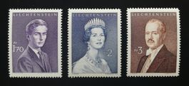 Liechtenstein Serie Erbprinz, Fürstin, Fürst, 1960 / 64, **