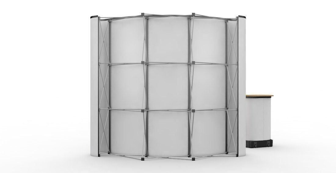 Tutti gli attrezzi: Messewand 3X3Meter gebogen Neu! – Nuovo (secondo la descrizione) da Goldach venduto da Top-Shops 2