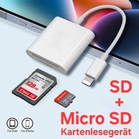 iPhone / iPad SD & MicroSD Kartenlesegerät Lightning