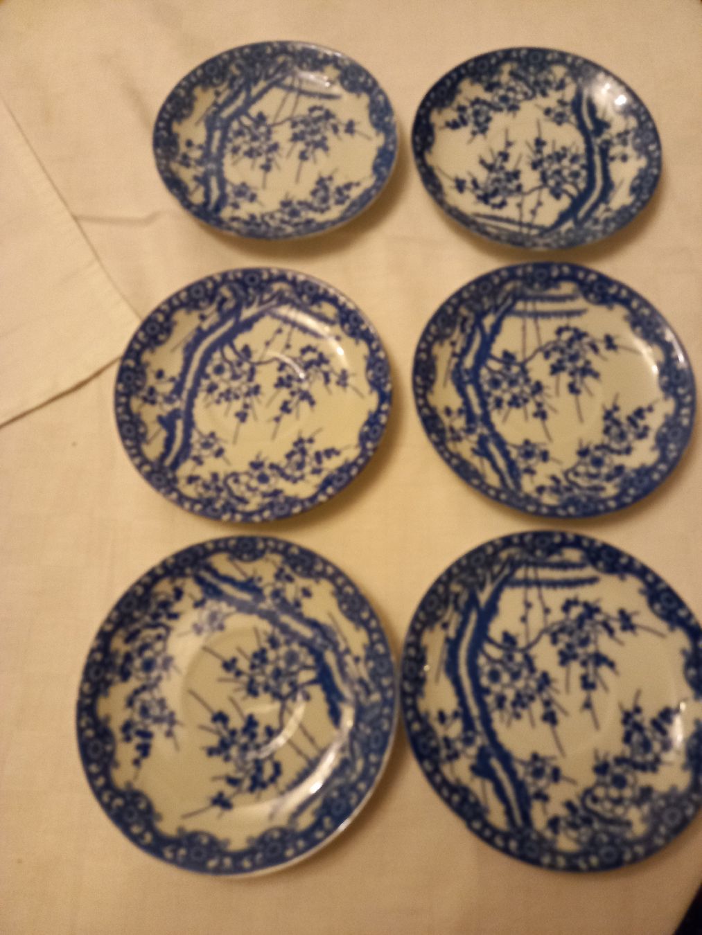 Set di piatti: 6er Antik Japanese Blau Teeset complet – Usato da Bern venduto da Imamrashed 7