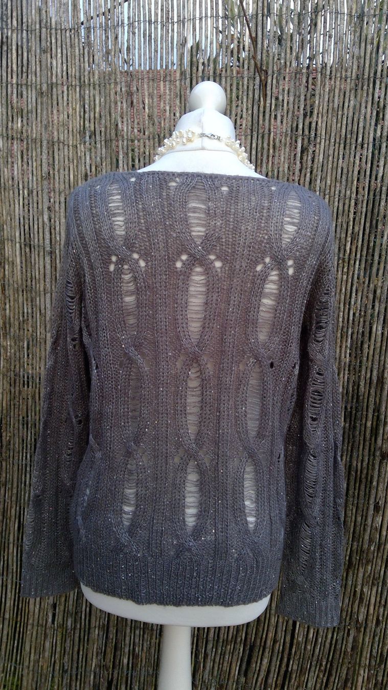 Maglioni & Felpe: Pullover en maille gris foncé & sequins brillants, taille M – Nuovo (secondo la descrizione) da Agiez venduto da chouchanelle 4