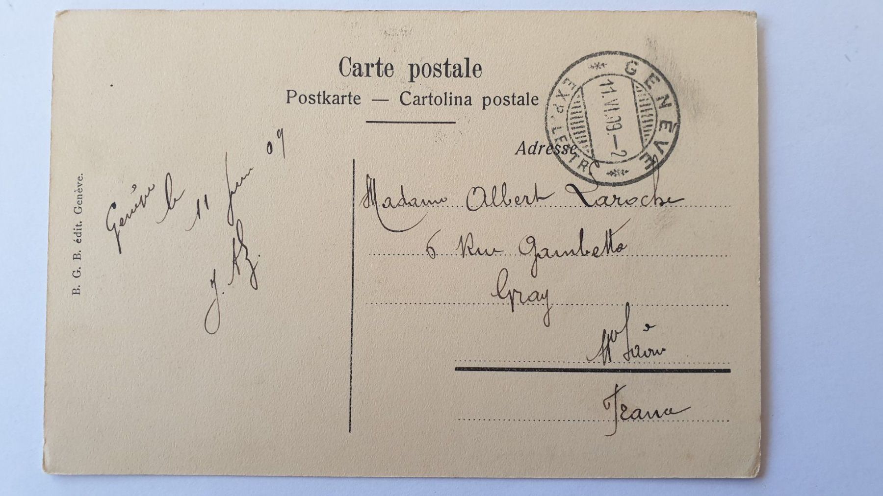 Cartoline postali: Genf. 3 sehr alte Ansichtskarten. – Usato da Goldach venduto da armando_r 5