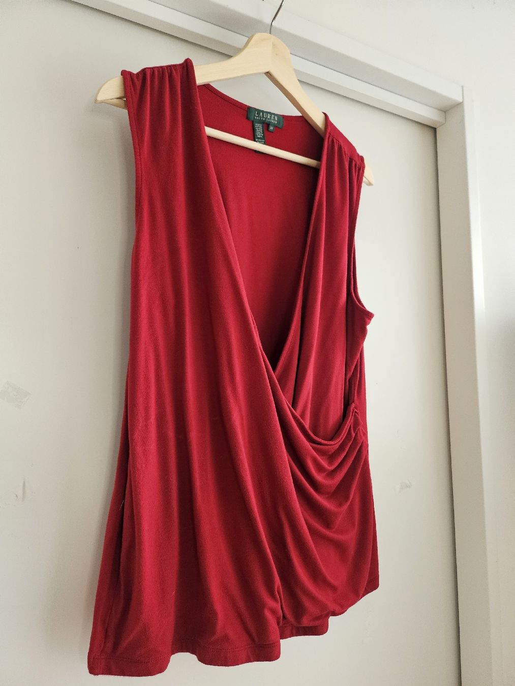 Ralph Lauren Top: Ralph Lauren Wrap Top - Size 2X – Usato da Kilchberg ZH venduto da Thrift_Shop 1