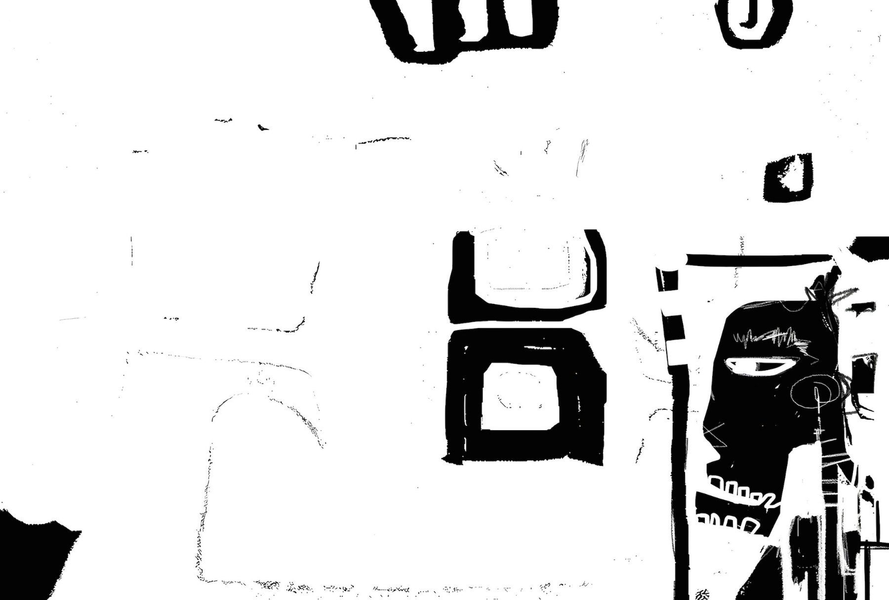 Foto & Immagini: Bagamoyo Expressionismus Kunst Modern Art Brut Bild White – Nuovo (secondo la descrizione) da St. Niklausen LU venduto da Stefan_Bammert_Art 2