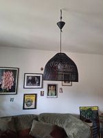 Rattan Lampemschirm, Deckenleuchte der Firma MADE