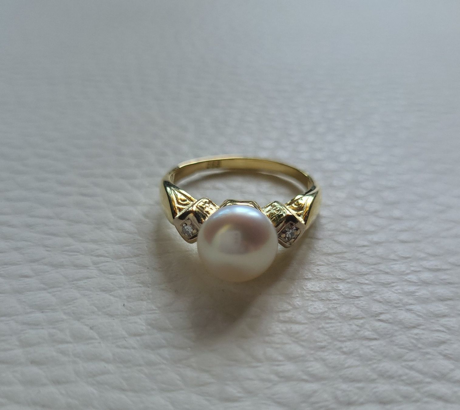 Anelli: Gold 585 Ring Mit Perle und Diamanten – Usato da Wald ZH venduto da Dasilver 6