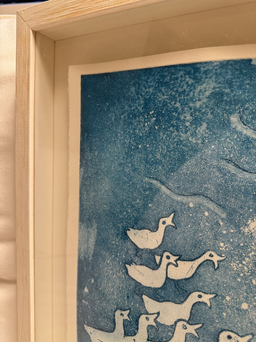 Dipinti: B. Trost Framed Etching 33/100 Ducks – Usato da Zürich venduto da floridiablanca 4