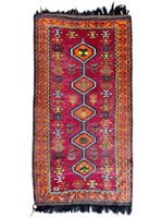 Ancien tapis turc laine noué main. Turquie. 252x120cm